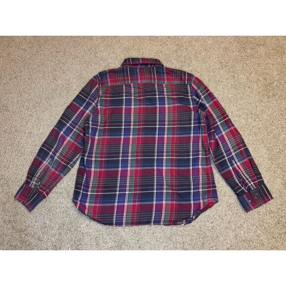 VTG RALPH LAUREN Button Shirt Plaid Tartan Holiday Festive Casual Western XL - Picture 2 of 8